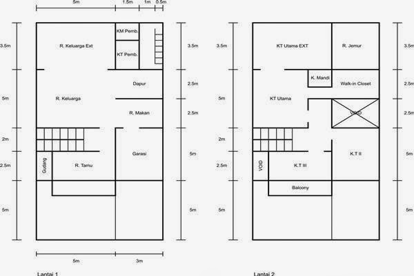 Contoh Desain  Rumah  Minimalis  Ukuran  8 X 12 Contoh Hu