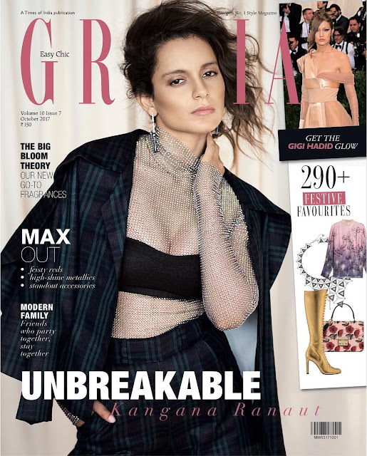 Kangana Ranaut Sexy Picture for Grazia Magazine India October 2017