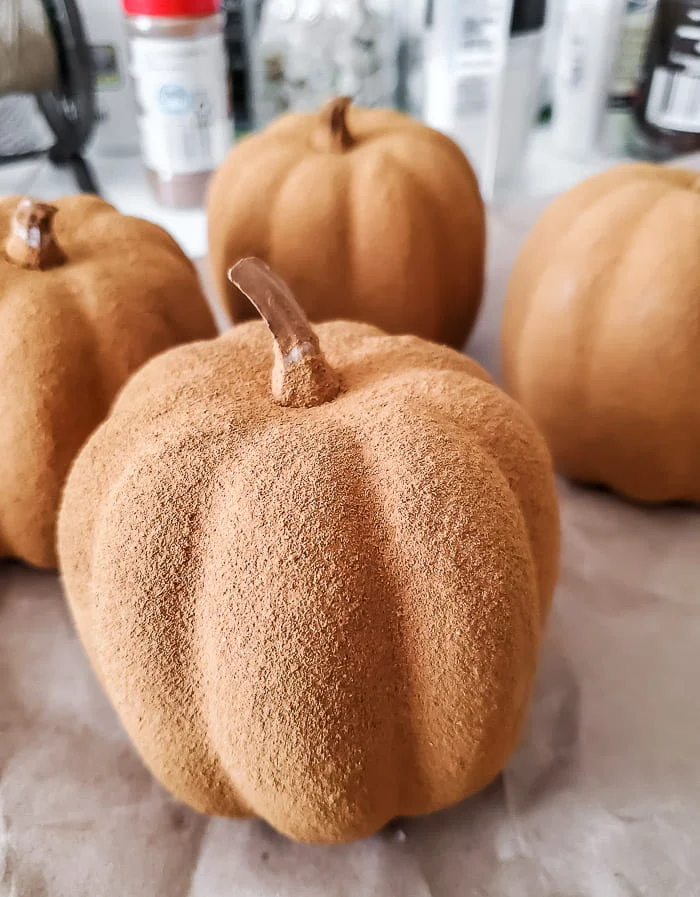 cinnamon coated pumpkins