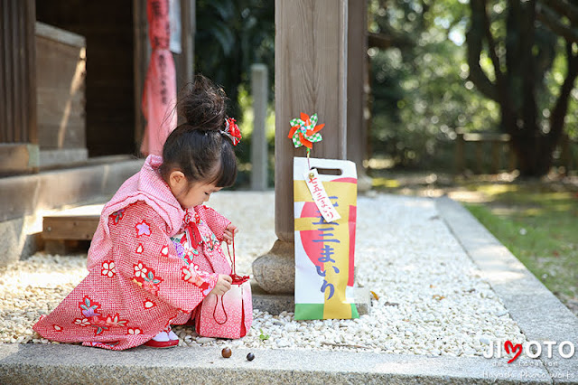 和歌山県由良町の衣奈八幡神社での七五三出張撮影