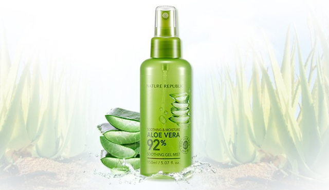 Nature Republic 92% Aloe Vera Soothing Gel Mist Review - Healthbiztips