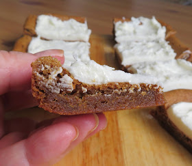 Lemon Frosted Gingerbread Cookie Bars