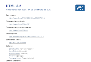 Recomendación de html 5.2
