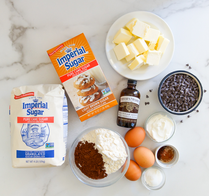 Steamed Chocolate Pudding - ingredients