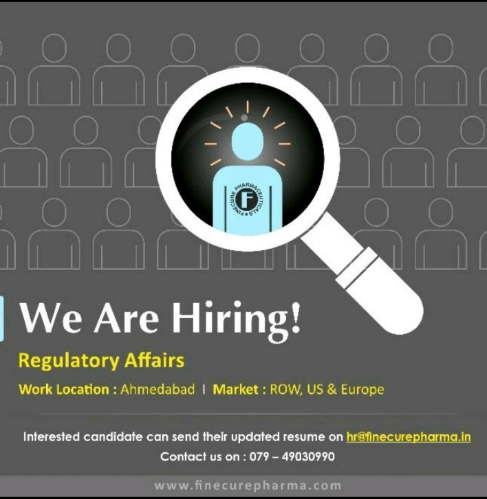 Job Availables,Finecure Pharma Job Vacancy For Regulatory Affairs