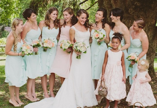 casamento vestido mint green