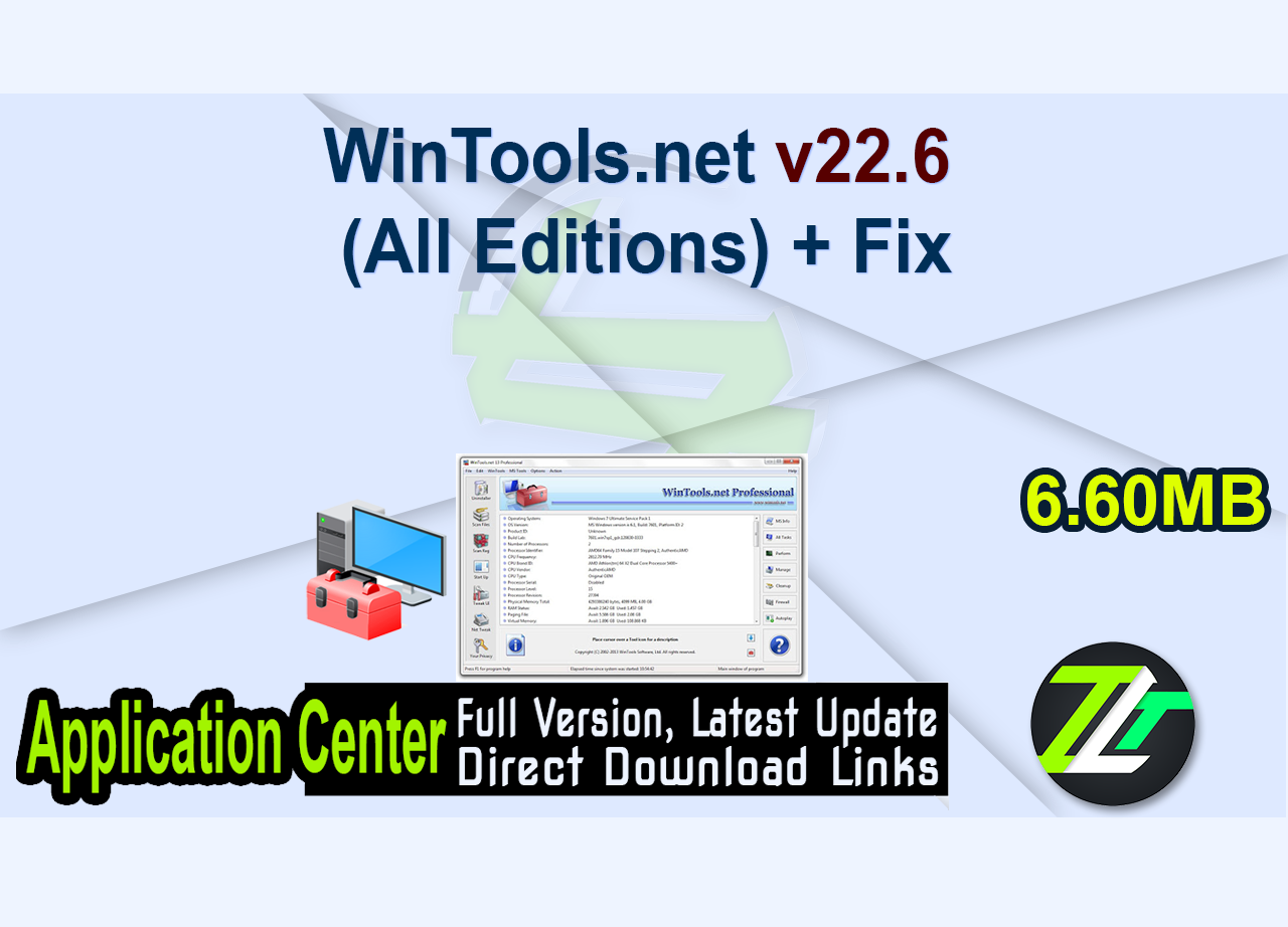 WinTools.net v22.6 (All Editions) + Fix