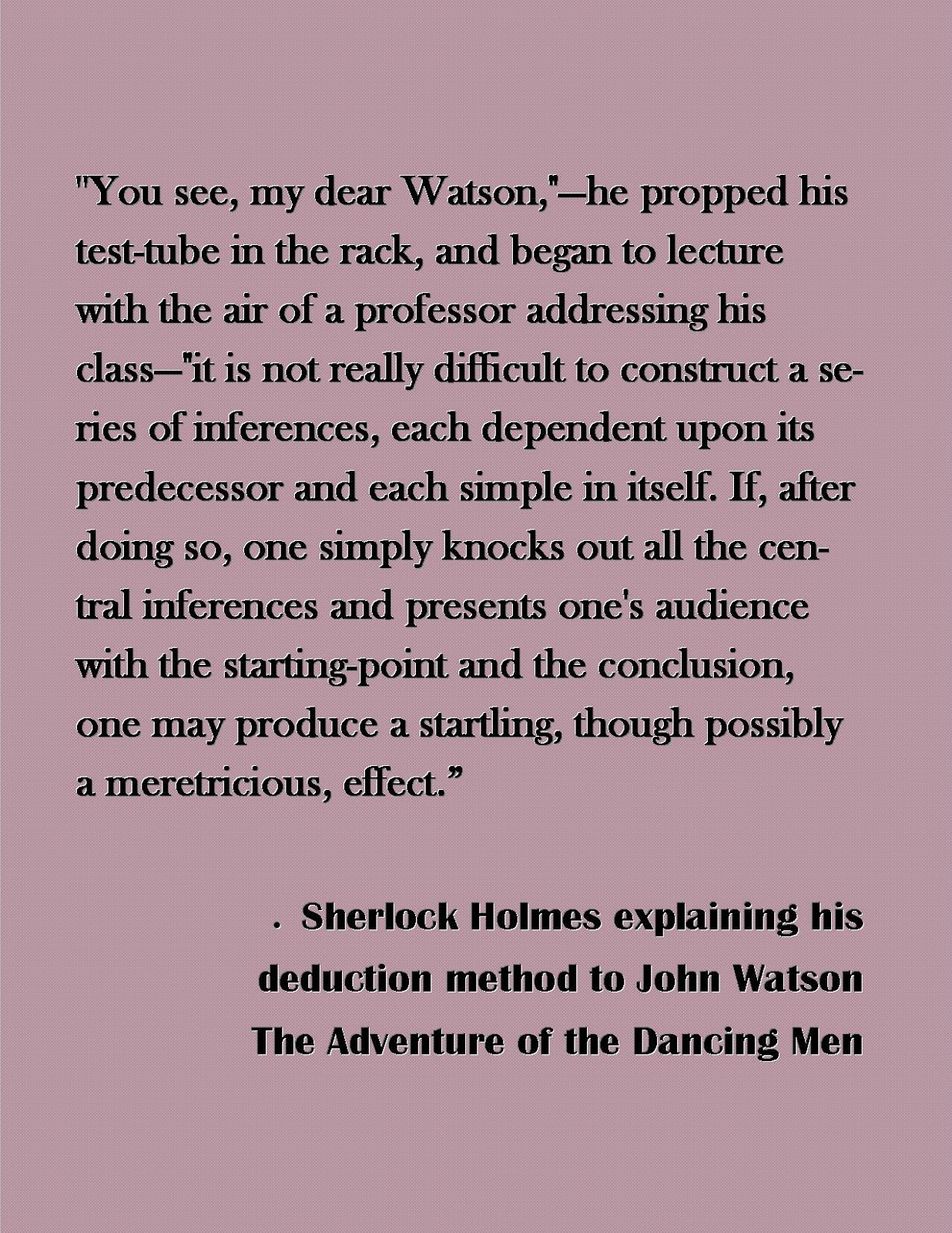Sherlock Deduction Quotes