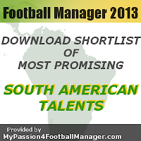 FM 2013 Best Young Talents in South America