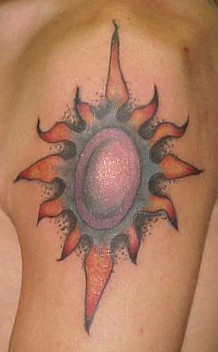 sun tattoos for women