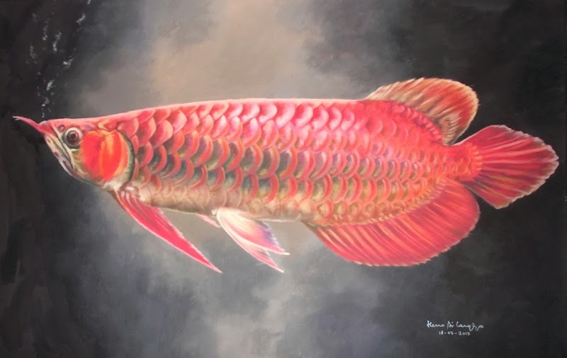 Trend Masa Kini Lukisan Ikan Arwana