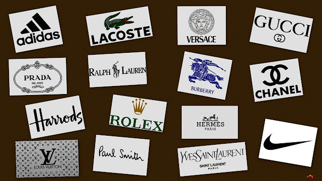 Logotipos de conhecidas marcas.