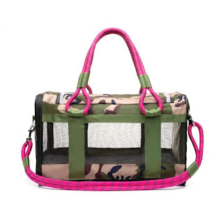 Out-of-office Pet Carrier in Magenta Camo - Posh Puppy Boutique