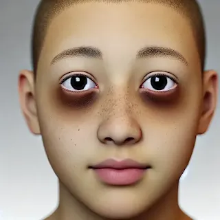 dark circles under their eyes