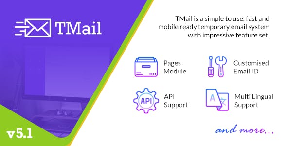 سكربت موقع للأيميلات المؤقتة مجانا - TMail v5.3