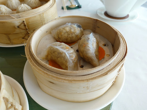 Jade 玉 at The Fullerton Ocean Park Hotel Hong Kong - Steamed sea cucumber dumplings (晶瑩遼參餃)