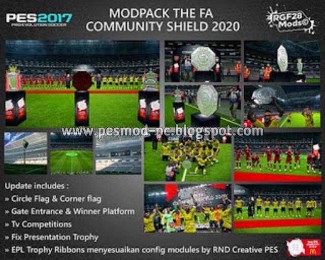 PES 2017 The FA Community Shield 2020 Mods By Gamewithbor