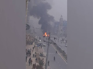 Massive car bomb Blast in Kabul , Afganisthan