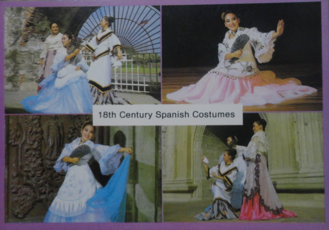 Filipiniana dress postcard