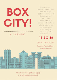 Franklin Library: Box City - Dec 30 at 2:00 PM