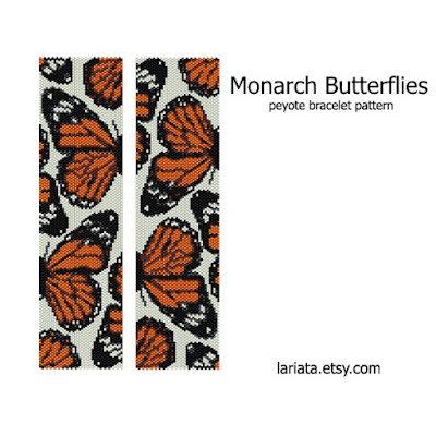 monarch butterfly peyote pattern