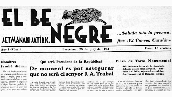 1931: aparece el primer número del semanario satírico El Be Negre 