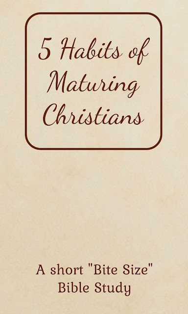 This short Bible study explains 5 habits that et maturing Christians apart from Christians who never grow in their faith.