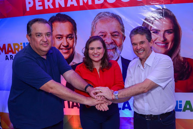 Marília Arraes fecha chapa com Sebastião Oliveira na vice e André de Paula no senado