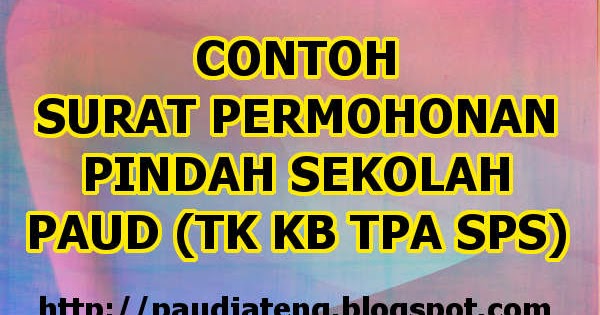 Surat Permohonan Pertukaran Sekolah Anak - Selangor w