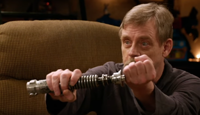 mark hamill reunited lightsaber