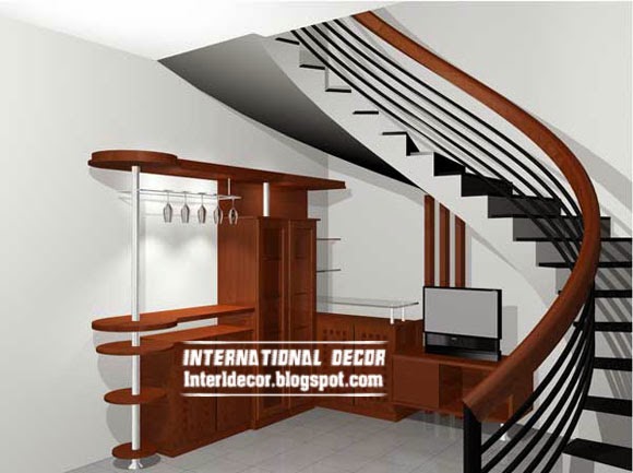 spiral staircase, modern staircase design - interior stairs