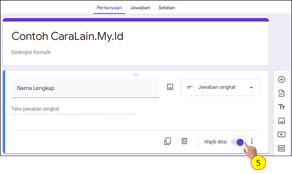 Membuat Pertanyaan Jawaban Singkat - CaraLain.My.Id