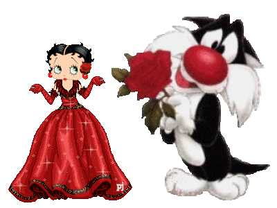 corazones y amor_16. Gifs Betty Boop con corazones