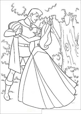 Beauty Princess Aurora Coloring Pages