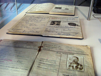 Documentos de antigos pescadores expostos no Centro Interpretativo da Afurada