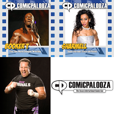 Comicpalooza 2015 WWE Professional Wrestling Guests - Booker T, Sharmell & Tommy Dreamer