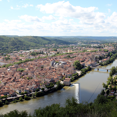 Views of Cahors from Le Mont Saint Cyr.