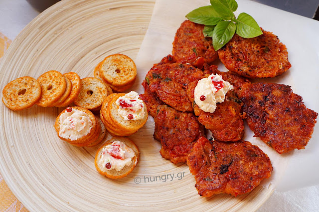 Tomato Patties & Tyrokafteri