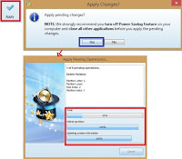 Gambar 6 Cara Partisi Memory Card Menjadi Fat32-Ext2- Linux Swap Menggunakan MiniTool Partition