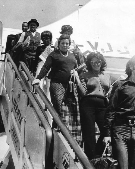 Mangueira em sua viagem a Madrid em 1972