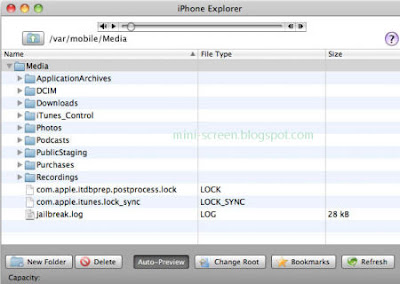 iPhone Explorer Free Desktop App for Mac OS Interface