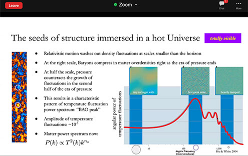 History of the universe leaves imprint in CMB (Source: Daniel Gruen, SLAC SSI 2020 Presentation)