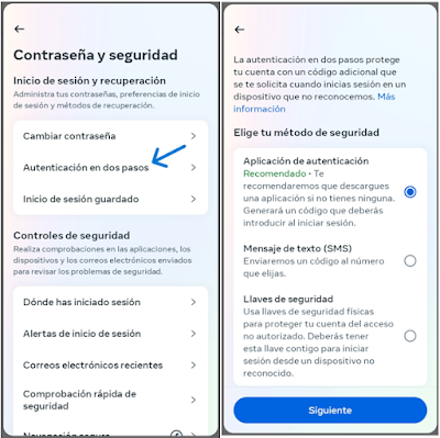 Activar la "Autentificación en dos pasos" en Facebook