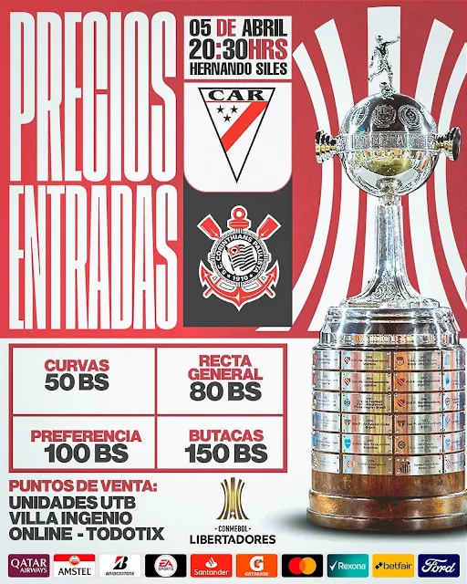 Entradas Corinthians vs Always Ready