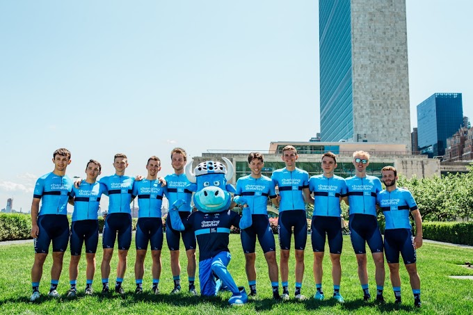 El Team Novo Nordisk celebra el segundo día mundial de la Bicicleta en las Naciones Unidas