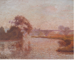 DELATTRE Pont de l'Arche 54x65 coll. part.