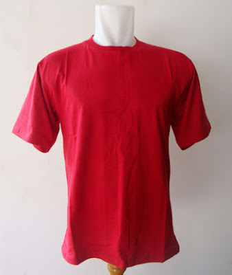  Kaos Distro Polos Bahan Katun Warna Merah Jual Grosir