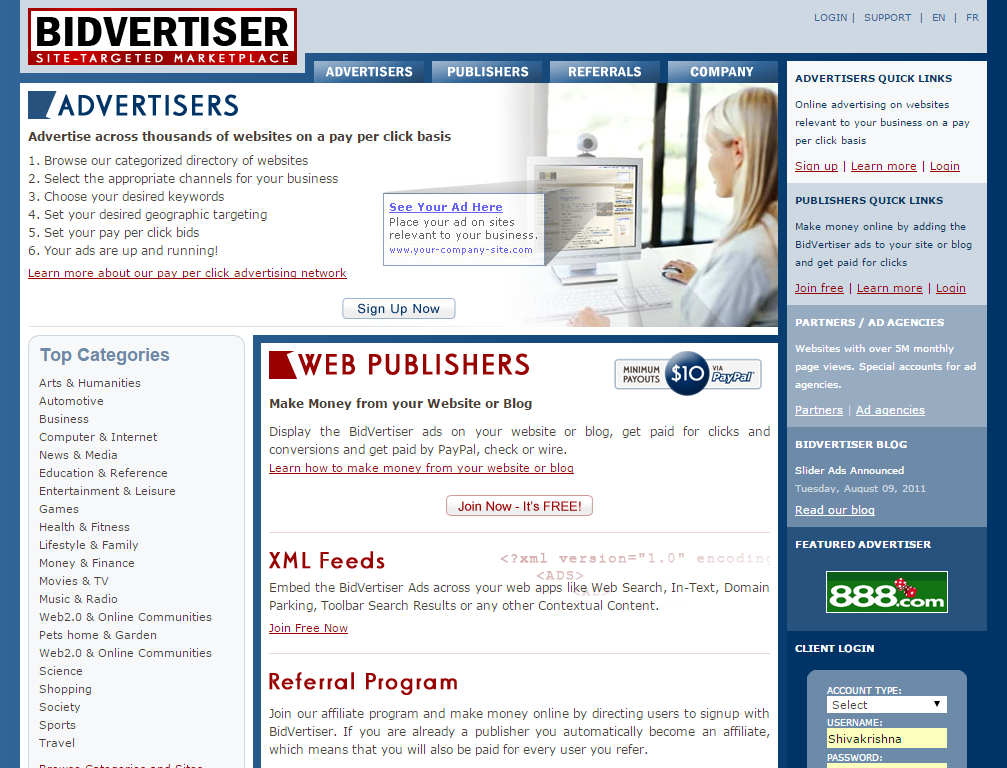 Bidvertiser Review-2016 with payment proof