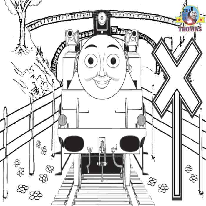 10 Childrens artwork pictures of Thomas the train coloring pages free  title=