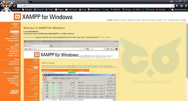 cara setting port xampp error